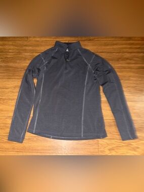 Dover Saddlery Girls Riding Sport™ Airflow Quarter-Zip Solid Long Sleeve Shirt